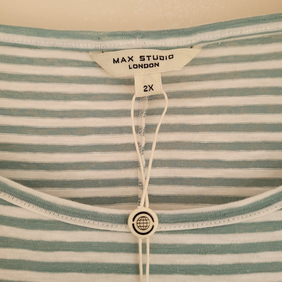 NWT Max Studio Drawstring Waist Top Size 2x - Picture 5 of 8